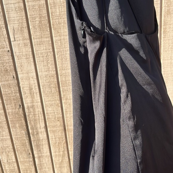 Open back black slip dress - Picture 3 of 7